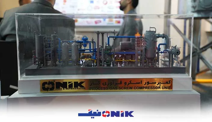 نمونه کمپرسور شرکت نیک برای پالایشگاه‌ها در نمایشگاه نفت و گاز 1404