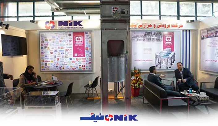 ارائه مبدل حرارتی شل اند تیوب توسط نیک در نمایشگاه نفت و گاز 1404